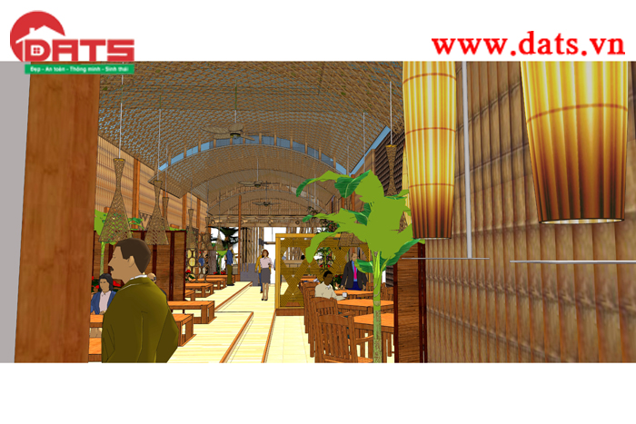 Thiết kế kiến trúc Quan Lạn restaurant - Công ty xnk Quảng Bình - Ảnh 3