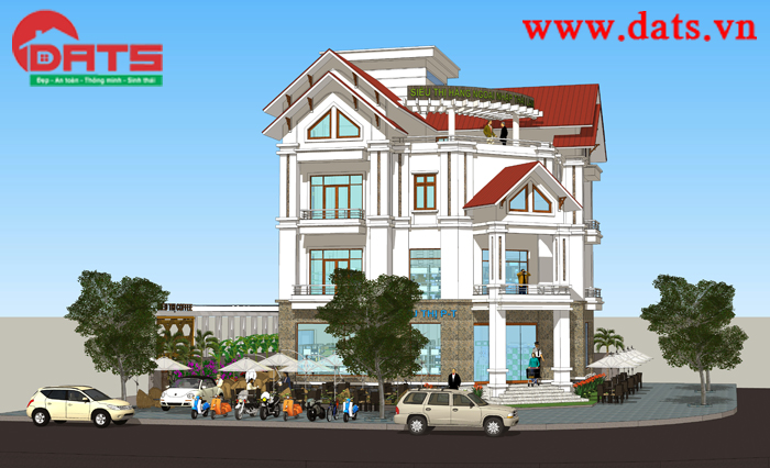 Thiết kế biệt thự 4 tầng-Anh Phương tại Quảng Ninh - Ảnh 2