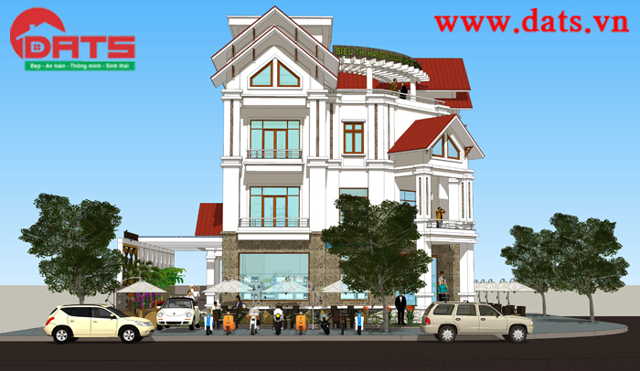 Thiết kế biệt thự 4 tầng-Anh Phương tại Quảng Ninh - Ảnh 3
